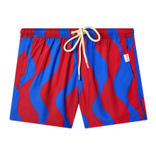 The Squiggle Short | Deep Cherry Blue