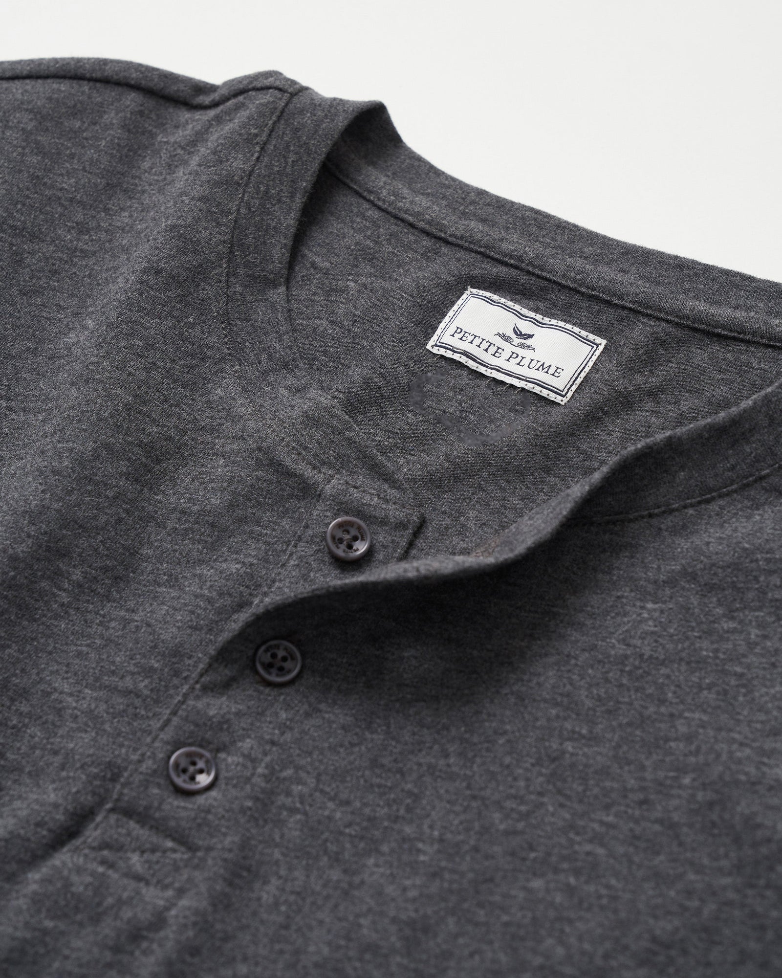 Men's Pima Henley in Navy in Navy#Color_Navy