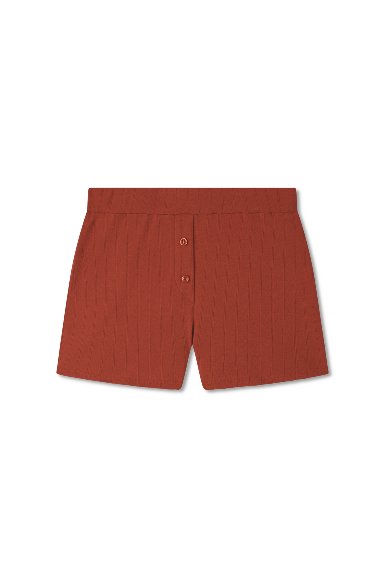 Pointelle Lounge Short | Apple-Red