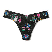 Signature Lace Original Rise Thong | Island Holiday - Black