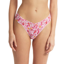 Signature Lace Original Rise Thong | Xoxo (Floral Print)