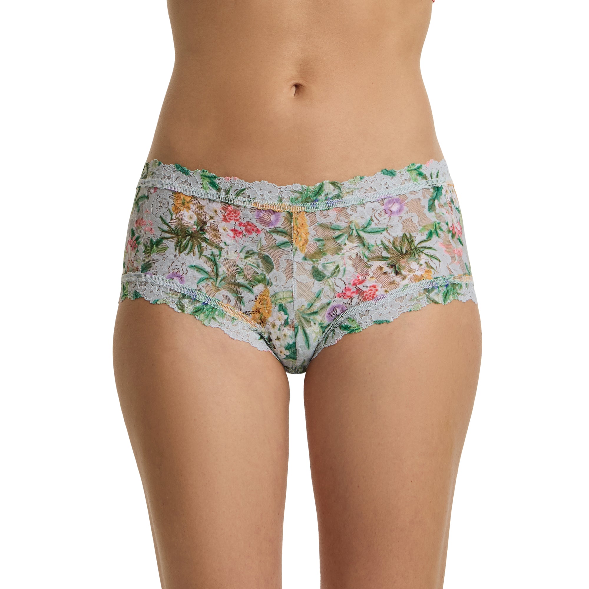Signature Lace Boyshort | Floriculture (Green)