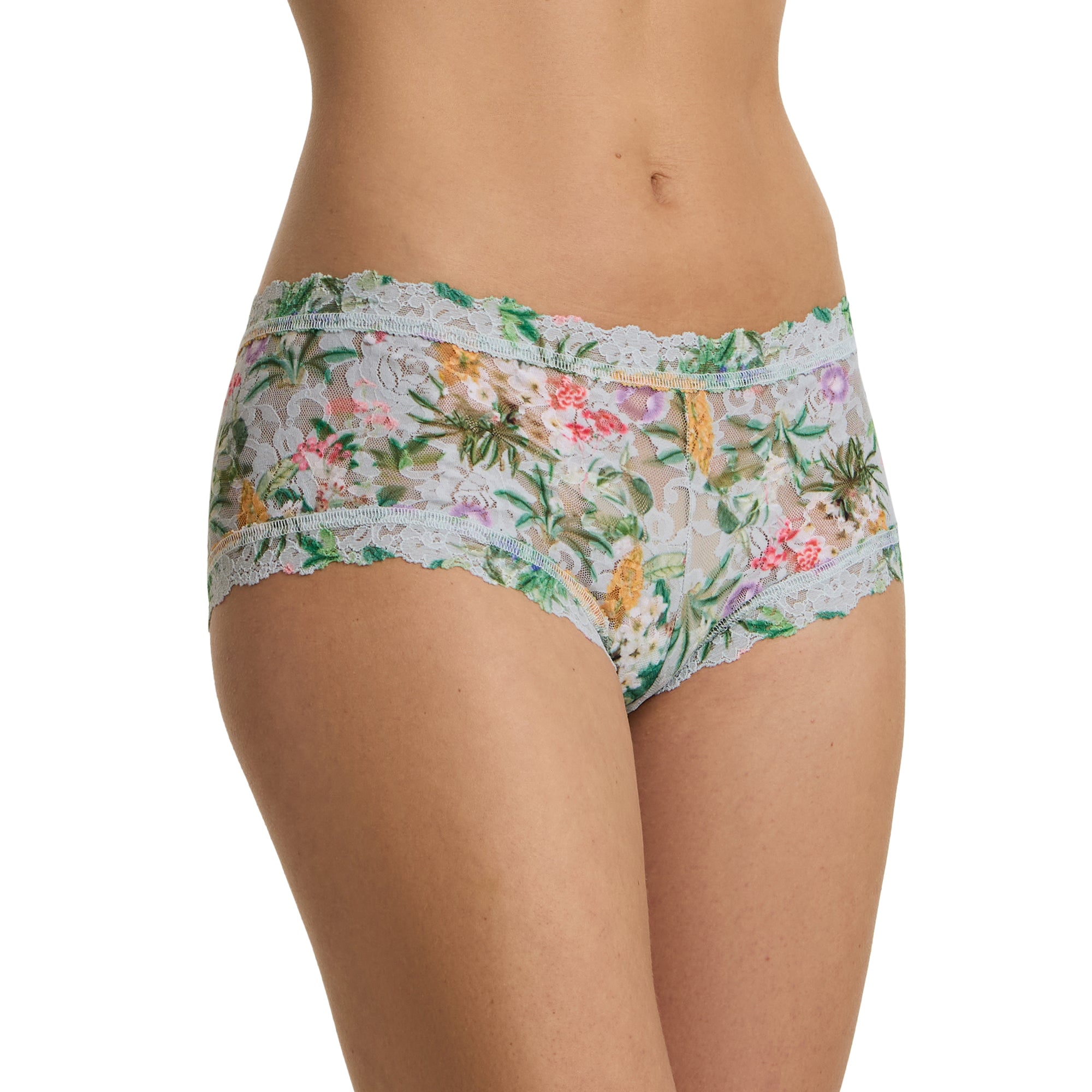 Signature Lace Boyshort | Floriculture (Green)