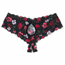 Signature Lace Open Gussett Brief | Am I Dreaming (Floral Print)