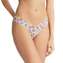 Signature Lace Low Rise Thong | Be Mine Print