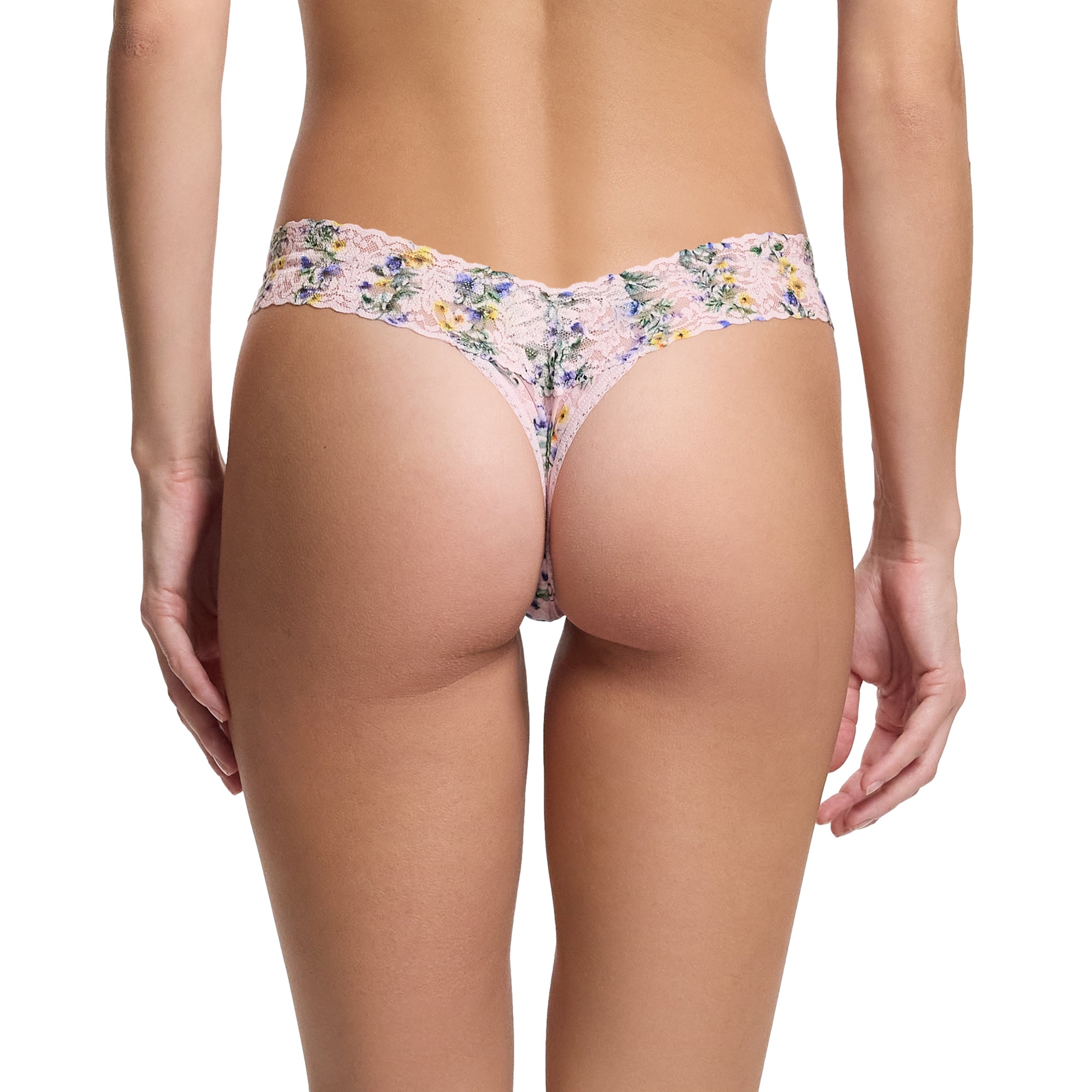 Signature Lace Low Rise Thong | Heirloom (Pink)