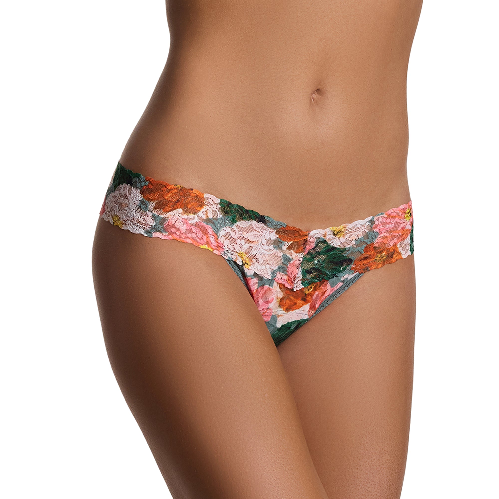 Signature Lace Low Rise Thong | Paint Me Like... (Green)