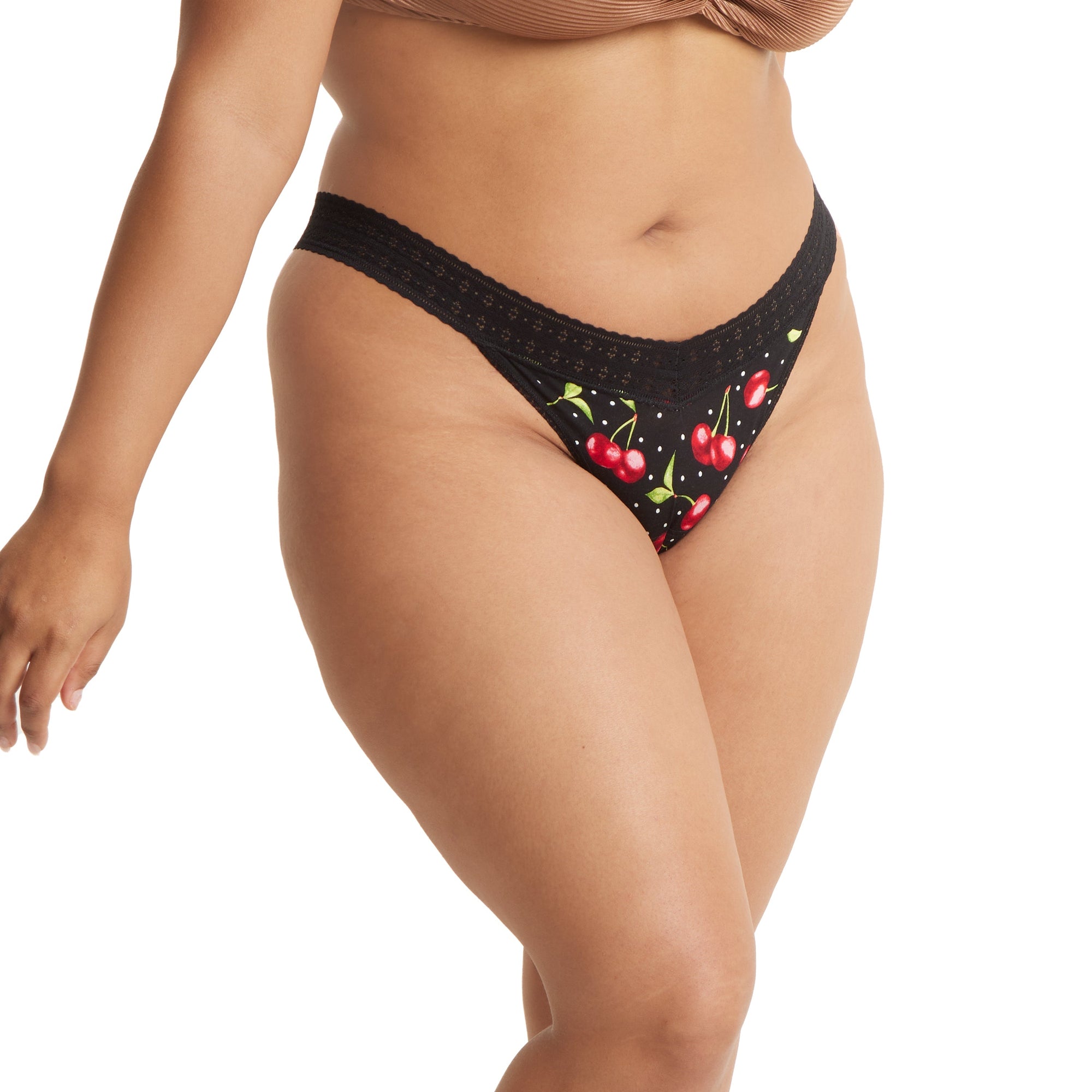 Plus Size DreamEase Modal Original Rise Thong | Cherry Bomb