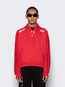 Men | PROTOTYPES | Moved Neckline Hoodie | Red