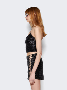 Women | Oséree | Sequined One Strap Top | Black