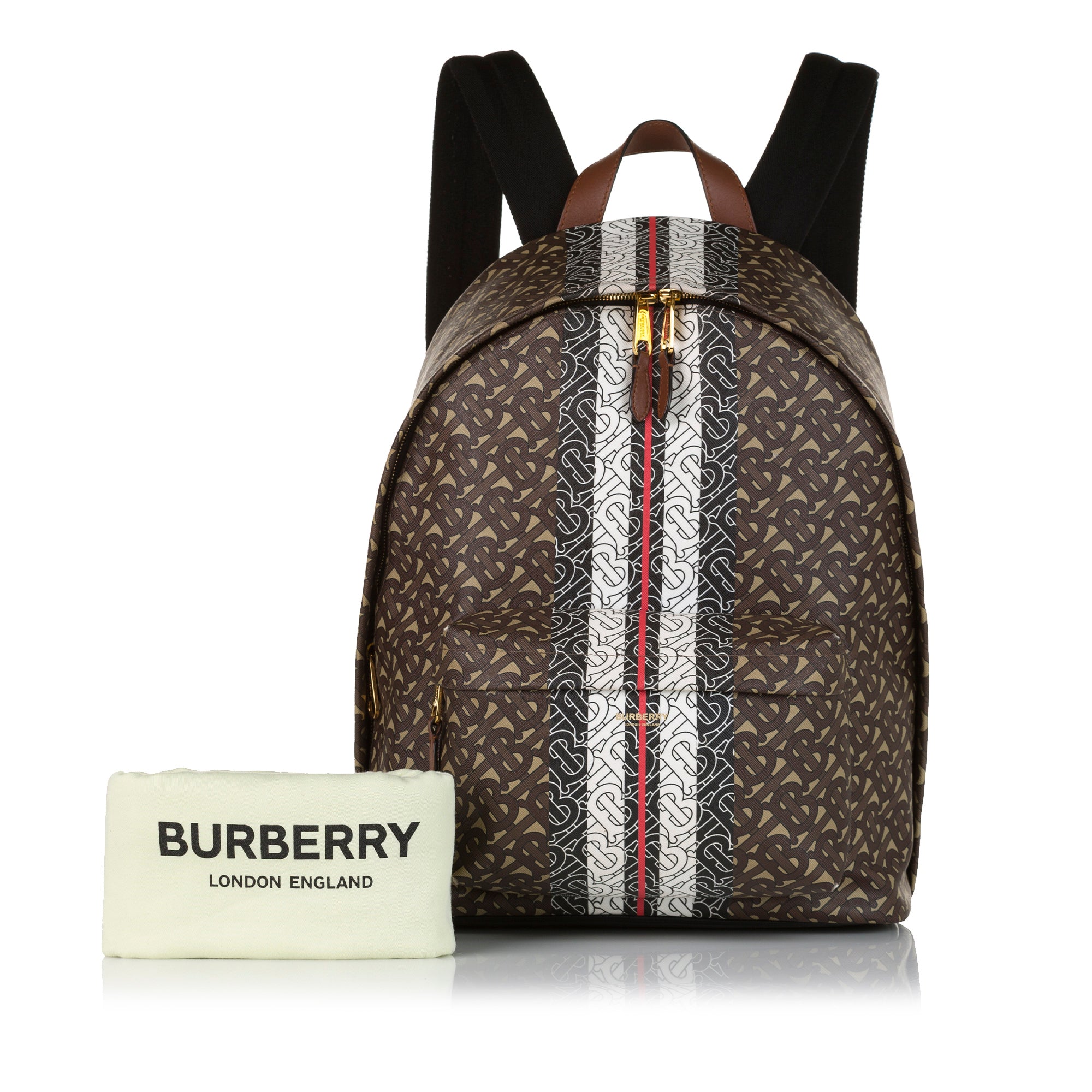 Burberry Pre-Owned Monogram Stripe Backpack | Women | Brown