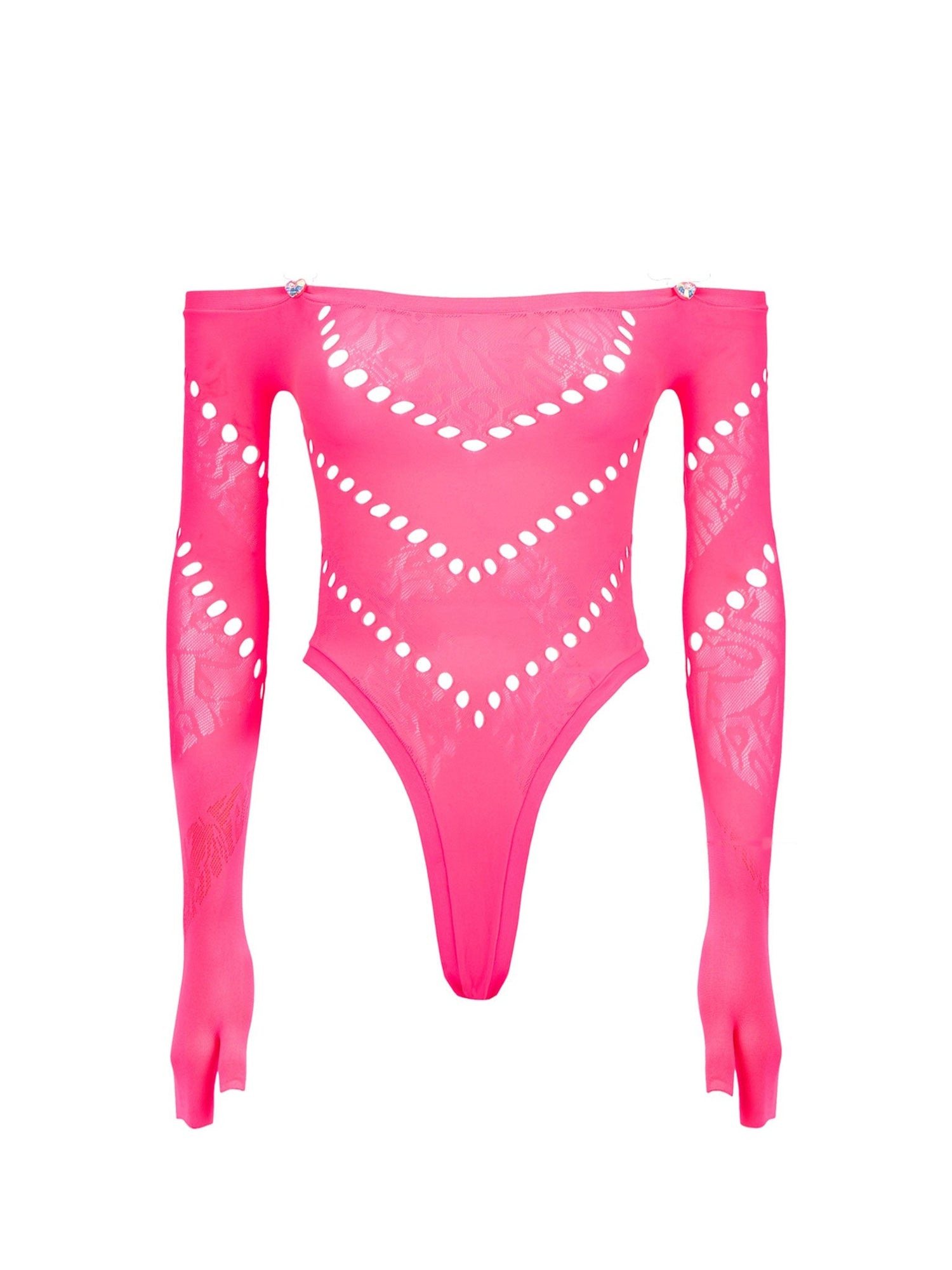 Pearl Bodysuit | Shocking Pink