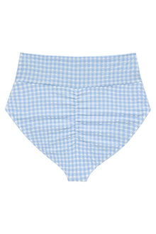Full Coverage High Rise Bikini Bottom | Peri Micro Gingham