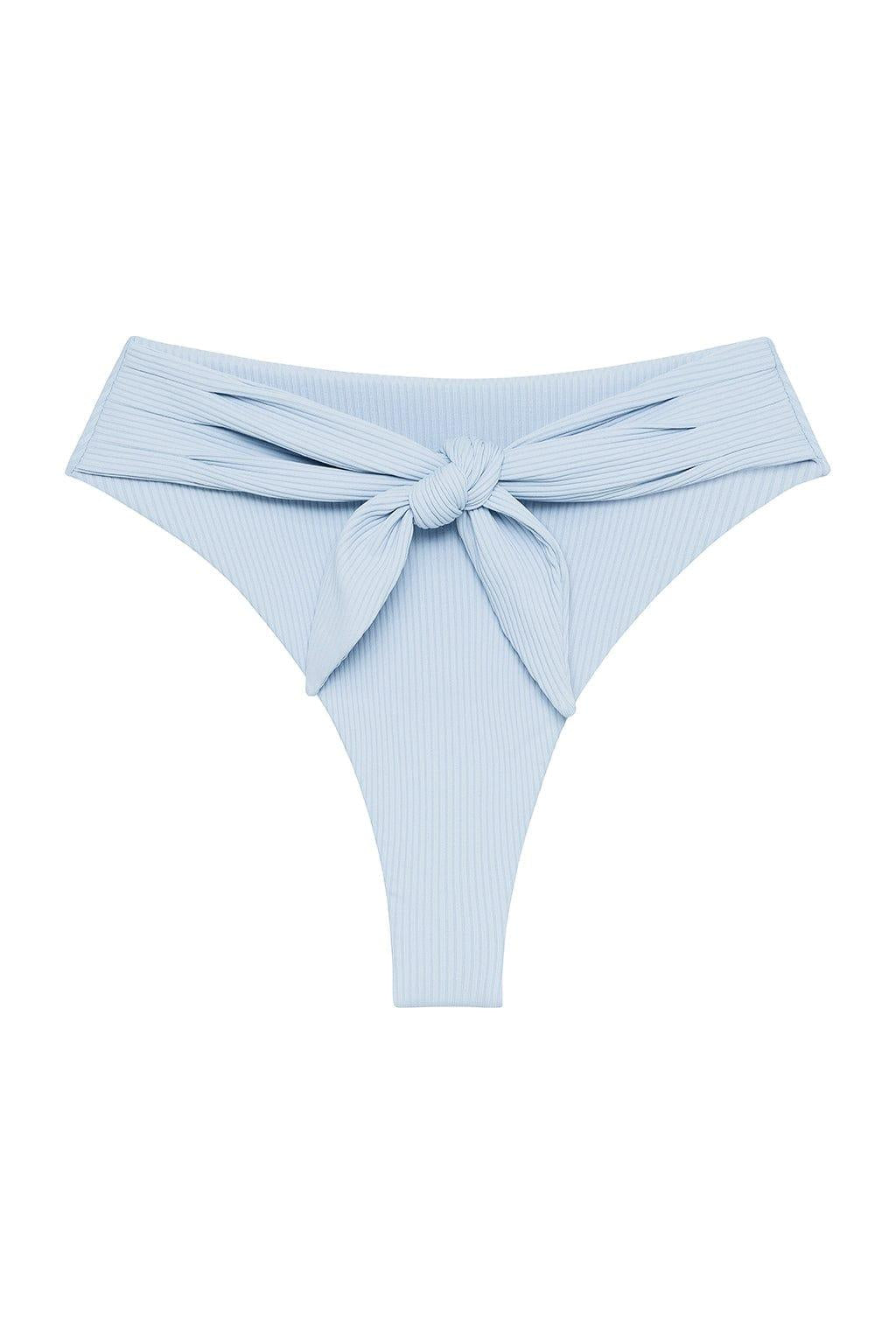 Paula Tie Up Bikini Bottom | Peri Rib