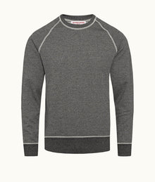 Pierce Classic Fit Contrast Stitch Sweatshirt | Mountain Grey