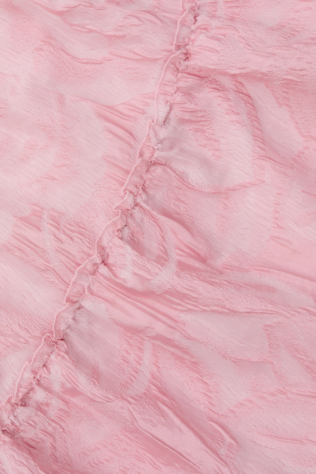 Pink Textured Cloqué Curve Sleeve Blazer | Bleached Mauve