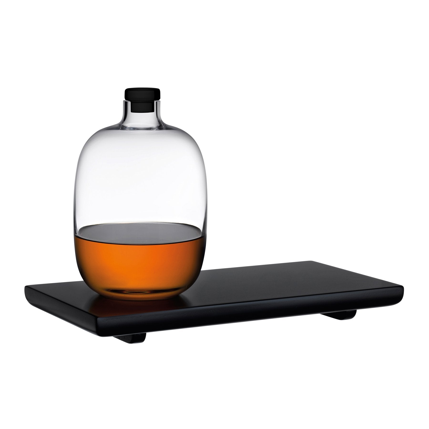 Malt Gift Set With Wooden Tray | Clear Crystal/Wood
