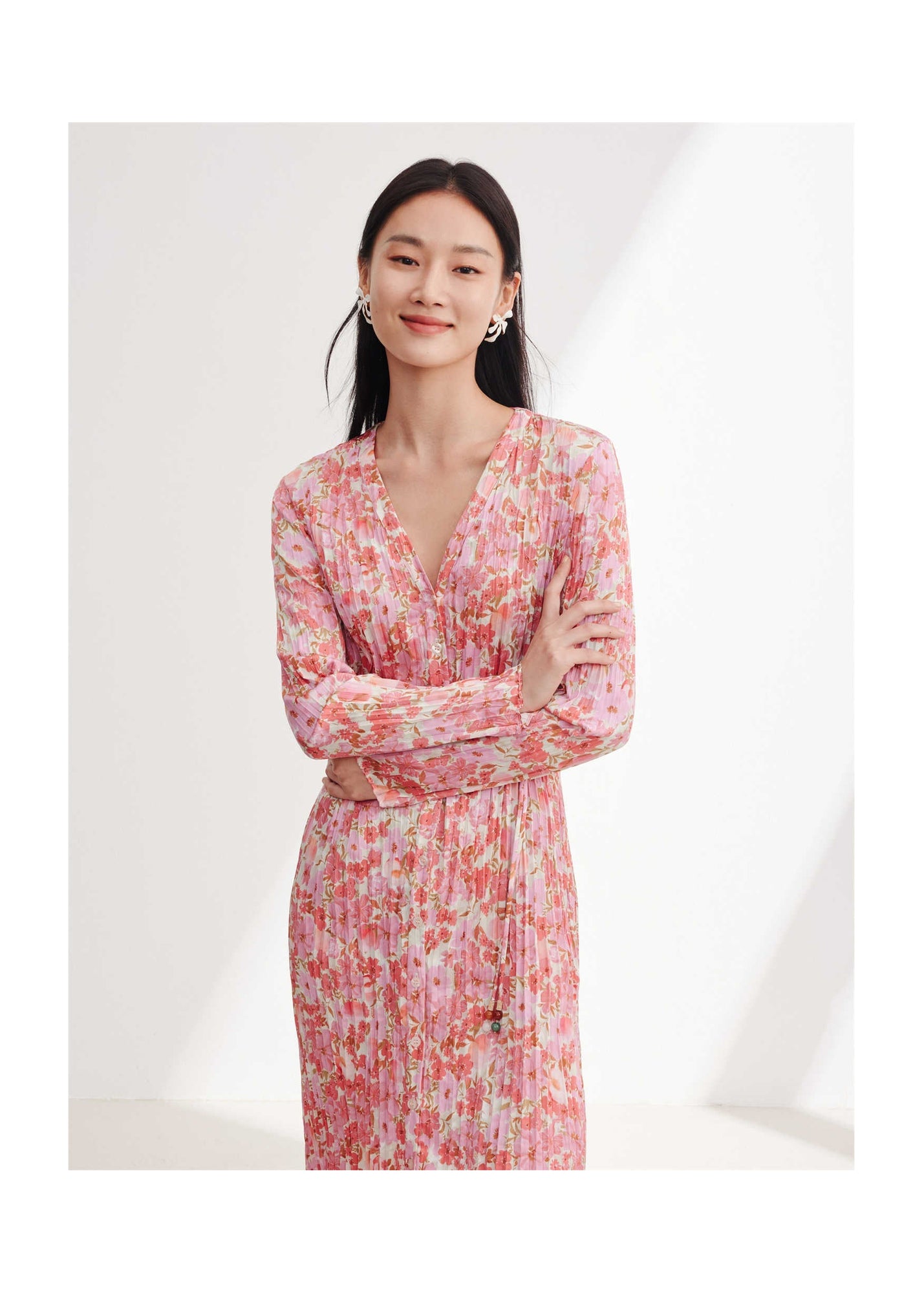 Pleated Dress | Pink