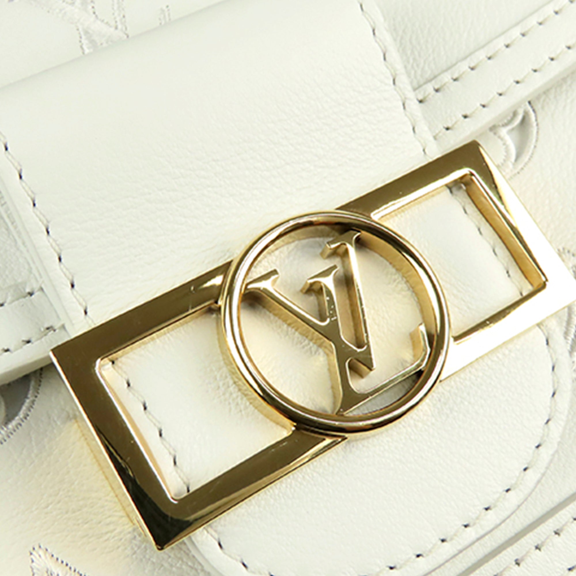 Louis Vuitton Pre-Owned Monogram Dauphine Broderie East West | Women | White