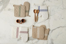 Pot Holder | Vintage White Stripe | Set of 2