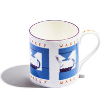 Large Mug (Set of 2) | Bone China | White | Wakey Wakey | Print Club London