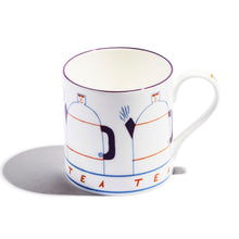 Large Mug (Set of 2) | Bone China | White | Tea | Print Club London