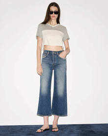 Womens | Comfort Stretch High Rise Wide Leg Crop | Sonoma Indigo