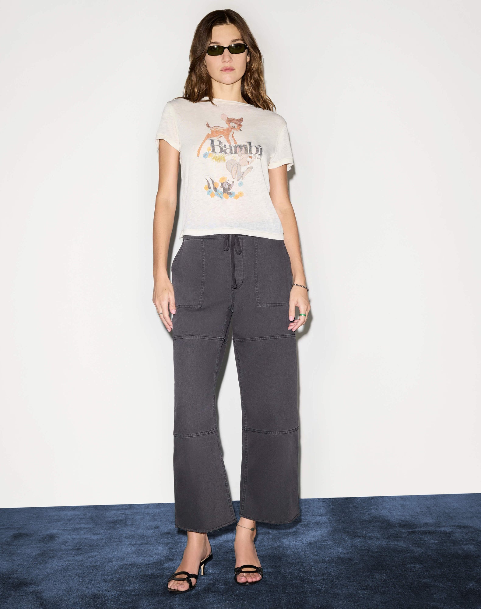 Womens | Beach Pant Crop | Washed Black