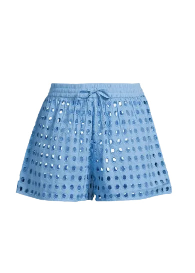 Womens | Charlie Eyelet Short | Cornflower Blue