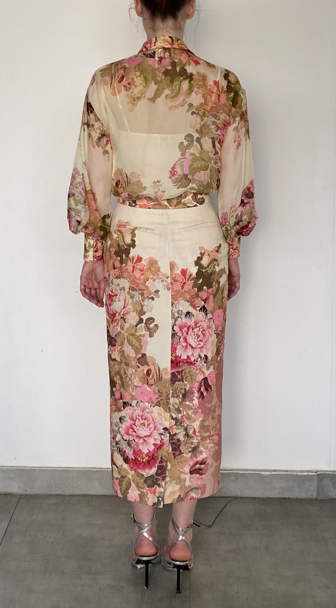 Shirt With Cami | Ivory Mix