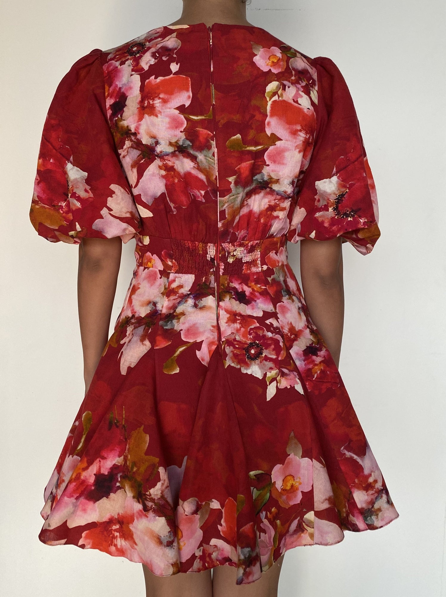 Short Dress | Burgundy Mix