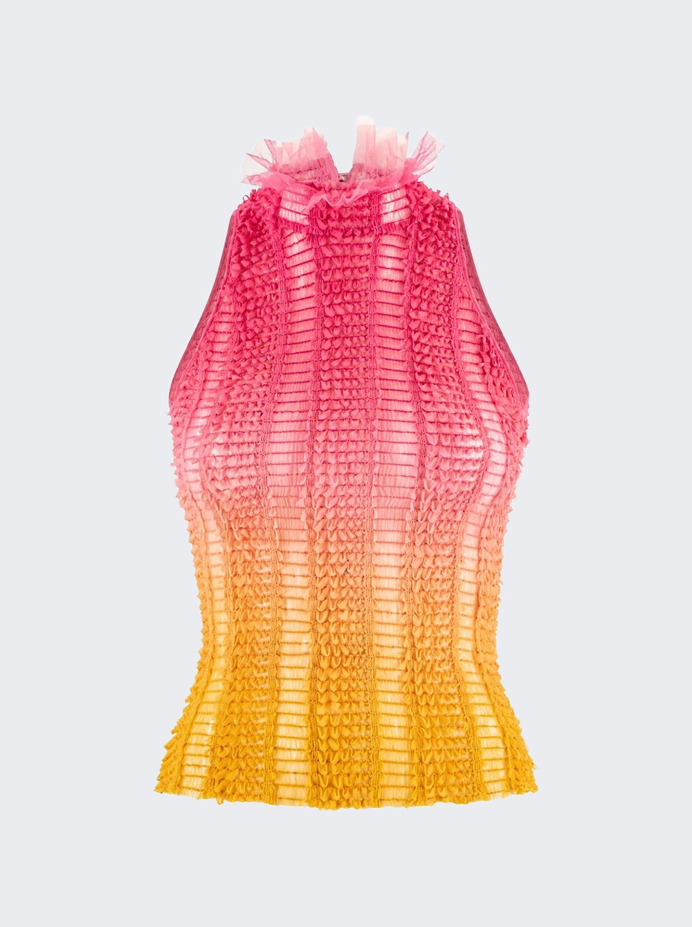 Women | Roberta Einer | Angel Sheer Ombre Top | Pink & Orange