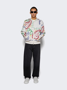 Men | Rhude | Bandana Knit Full Zip Sweater Multicolor | Multi