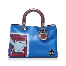 Dior Pre-Owned Medium Embroidered Diorissimo Satchel | Women | Blue