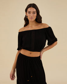 Off Shoulder Top | Black