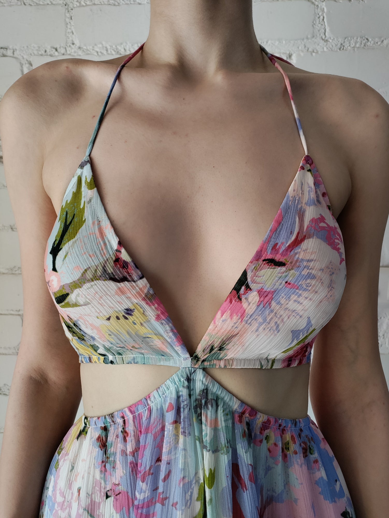 Short Dress | Pink/Powder Blue