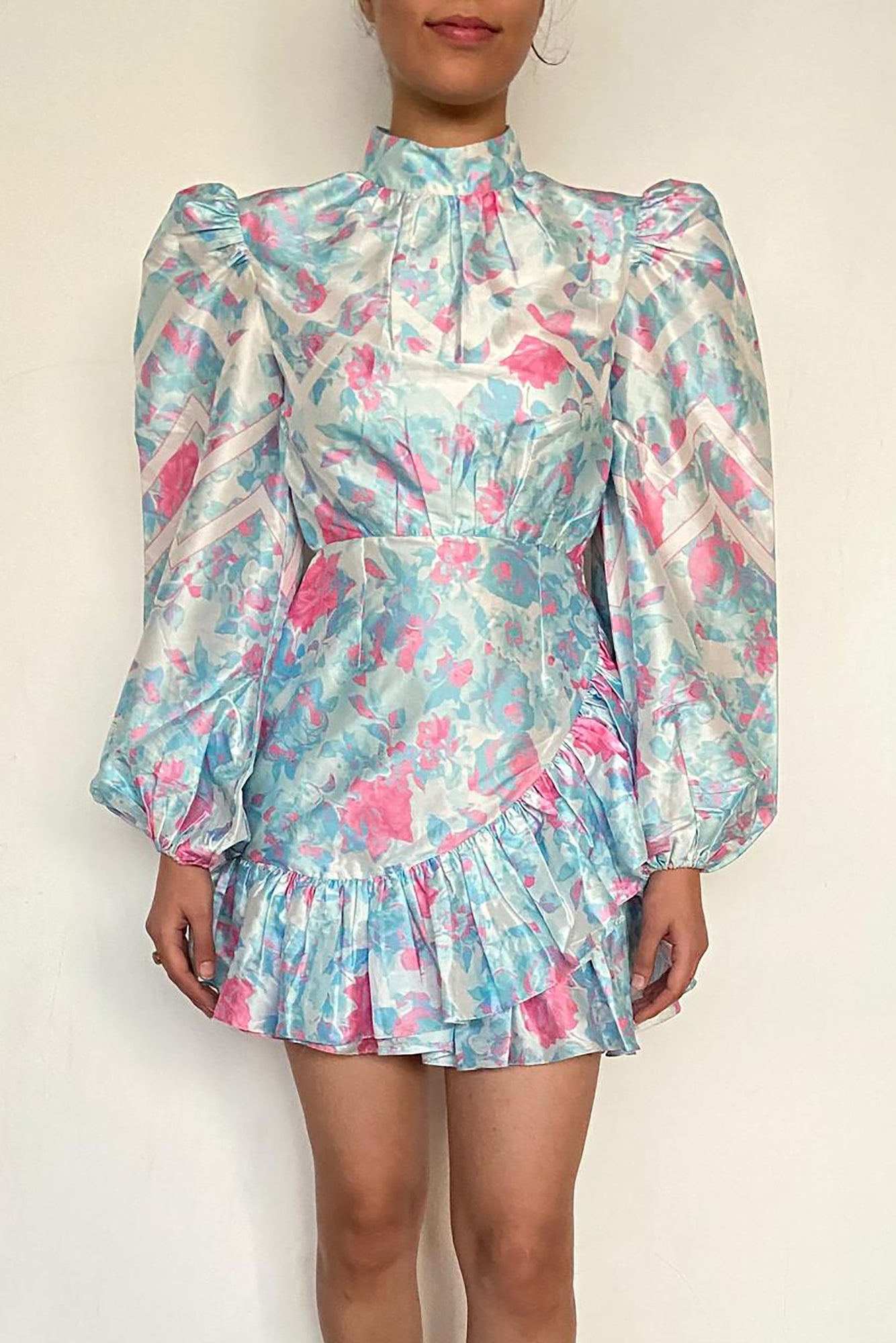 Short Dress | Blue/Multi