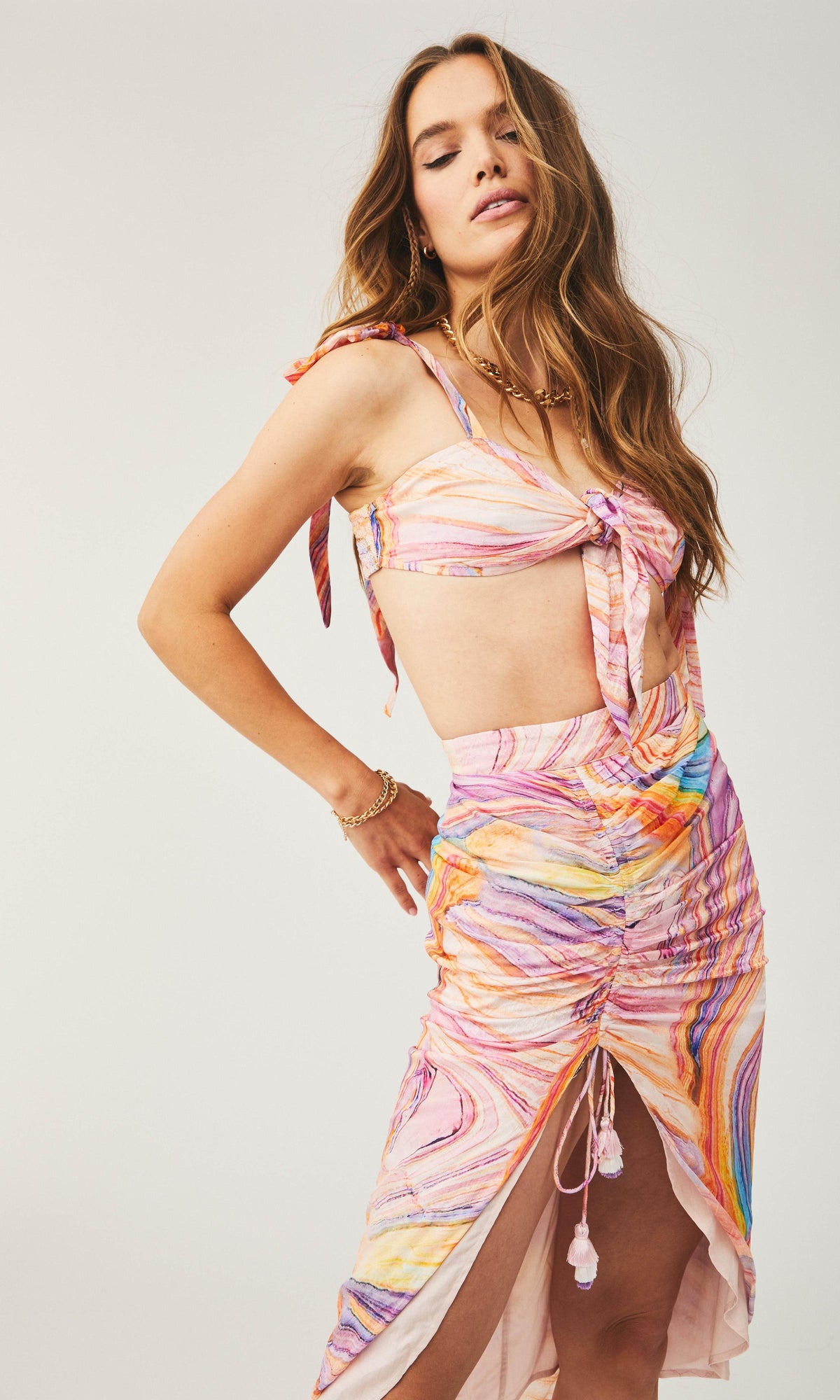 Rococo Sand | Eira Viscose Bandeau | Multi