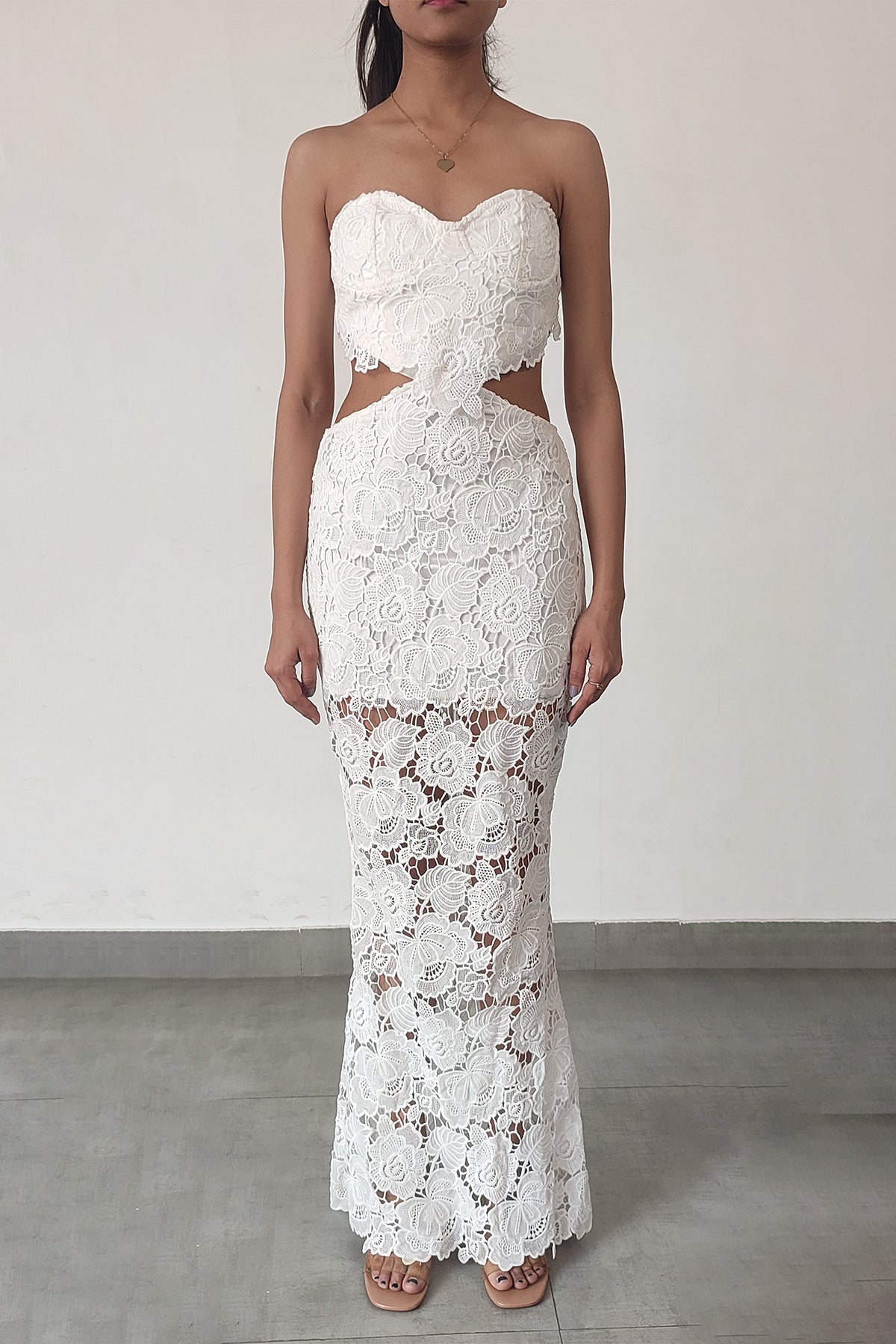 Eliza Long Dress | White