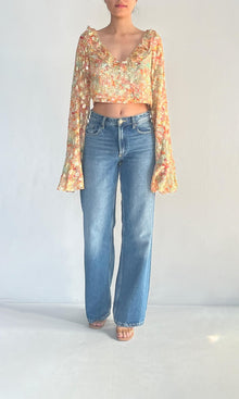 Rococo Sand | Inv Viscose Georgtte Lurex Dobby Top | Multi