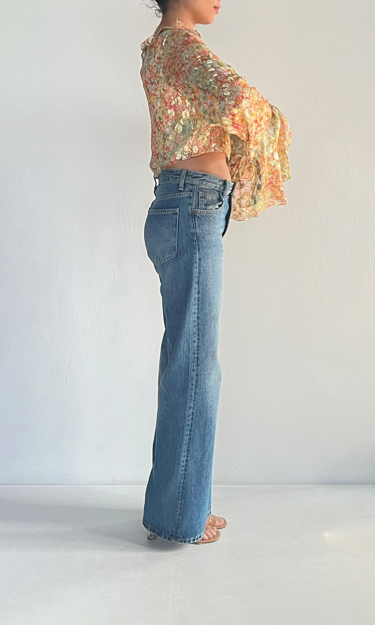 Rococo Sand | Inv Viscose Georgtte Lurex Dobby Top | Multi