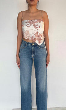 Rococo Sand | Inv Polyester Satin Lycra Top | Beige