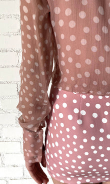 Rococo Sand | Jace Viscose Crinkle Chiffon Short Dress | Pink