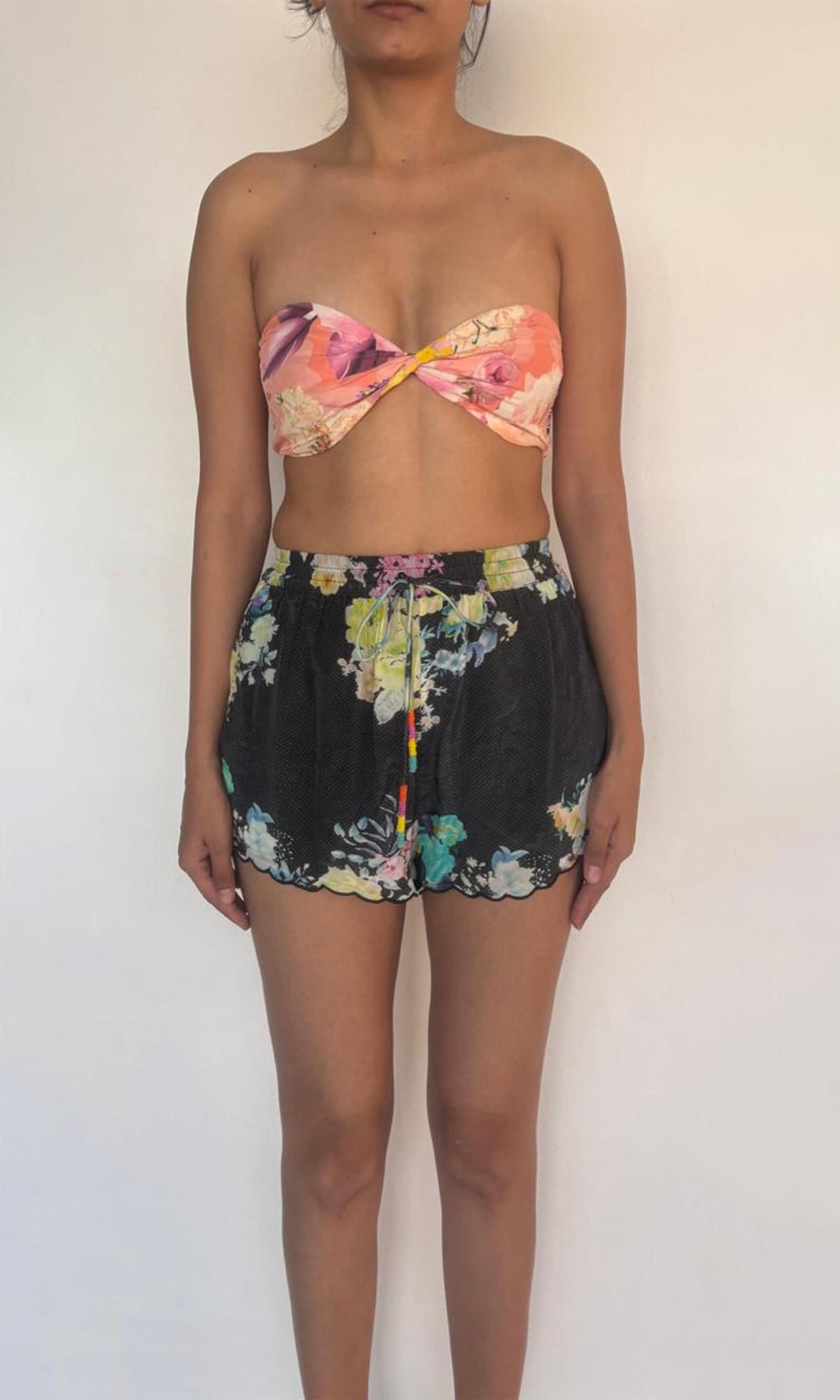 Rococo Sand | Leona Polyester Crepe Bandeau | Multi