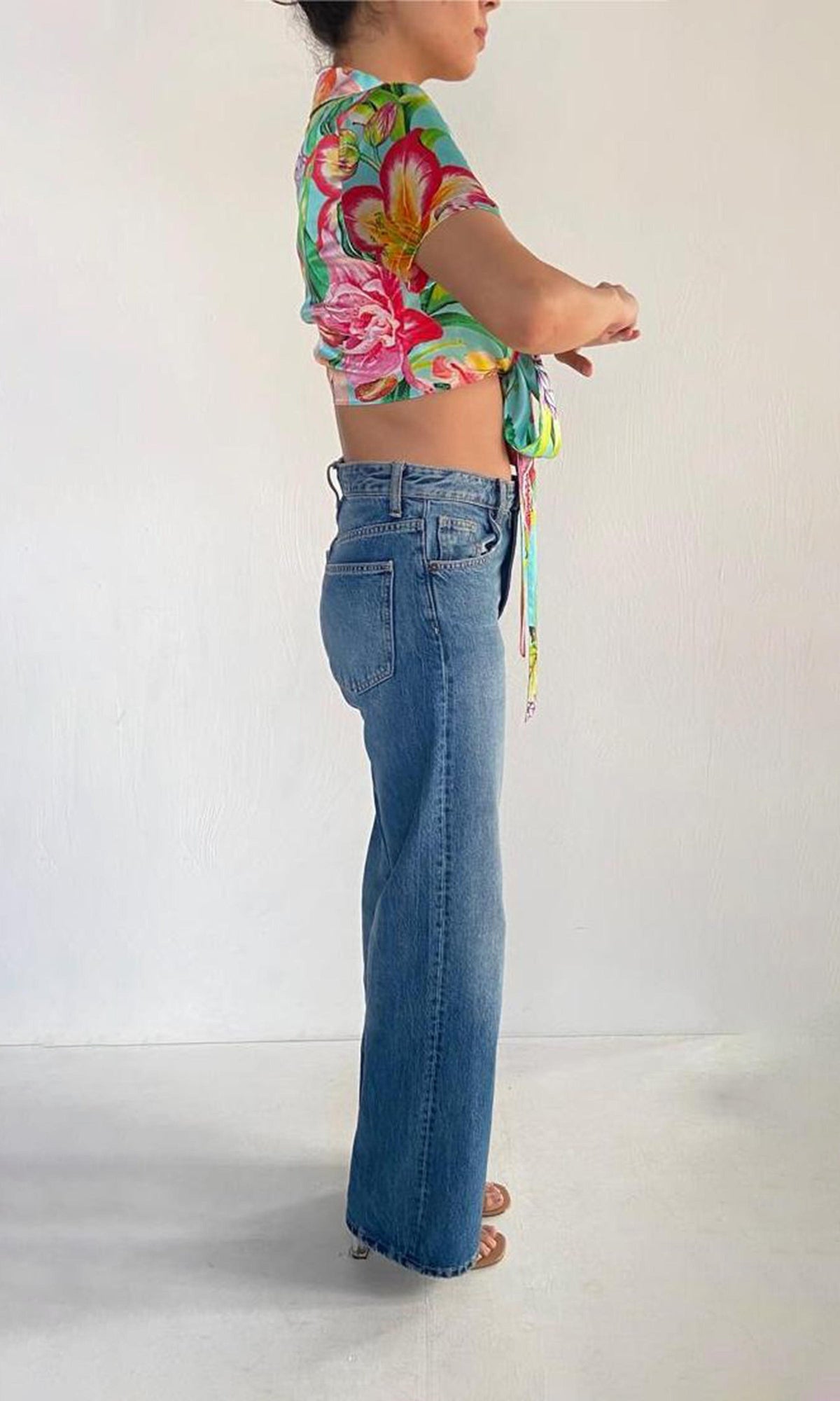 Rococo Sand | Lora Charmeuse Silk Top | Multi Color