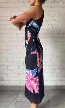 Rococo Sand | Margo Polyester Midi Dress | Black