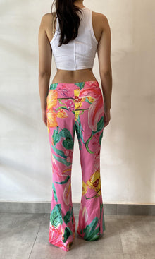 Rococo Sand | Megan Polyester Pant | Pink Floral