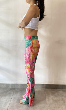 Rococo Sand | Megan Polyester Pant | Pink Floral