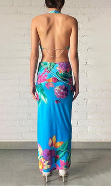 Rococo Sand | Ocean Polyester Crop Top | Turquoise