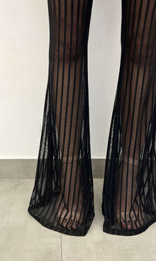 Rococo Sand | Plum Polyester Pants | Black